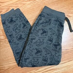 Dinosaur Graphic Joggers - Green Print Size 8